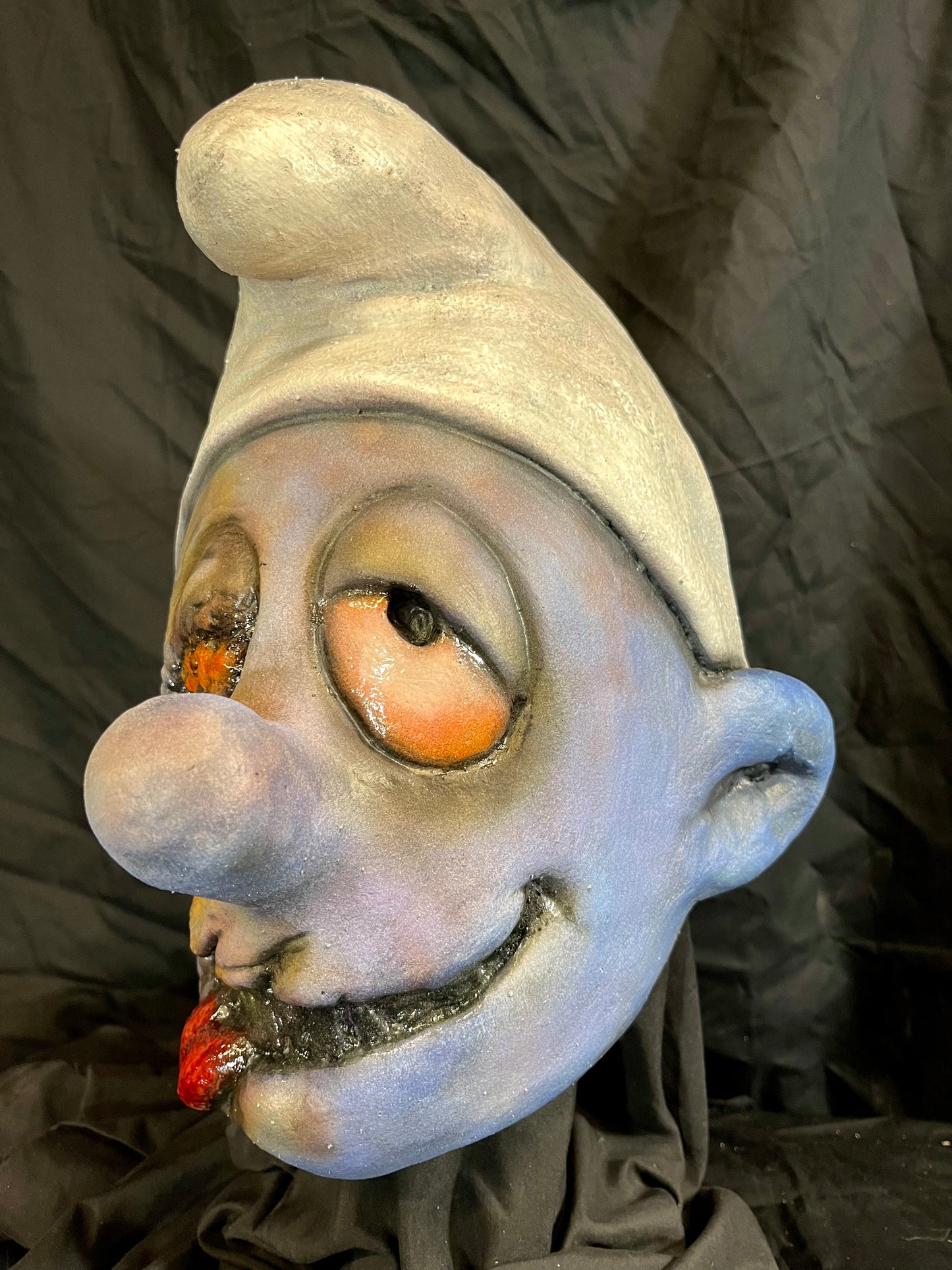 Zombie Smurf mask